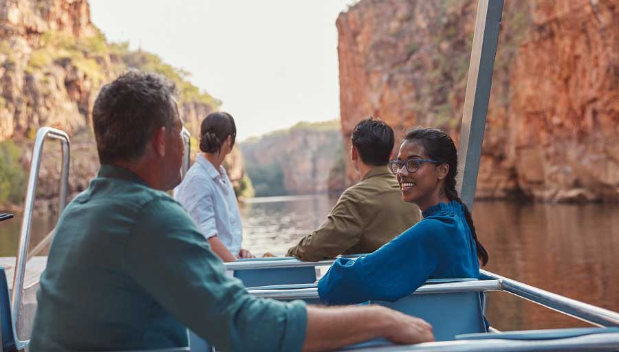 Tourism on a boat