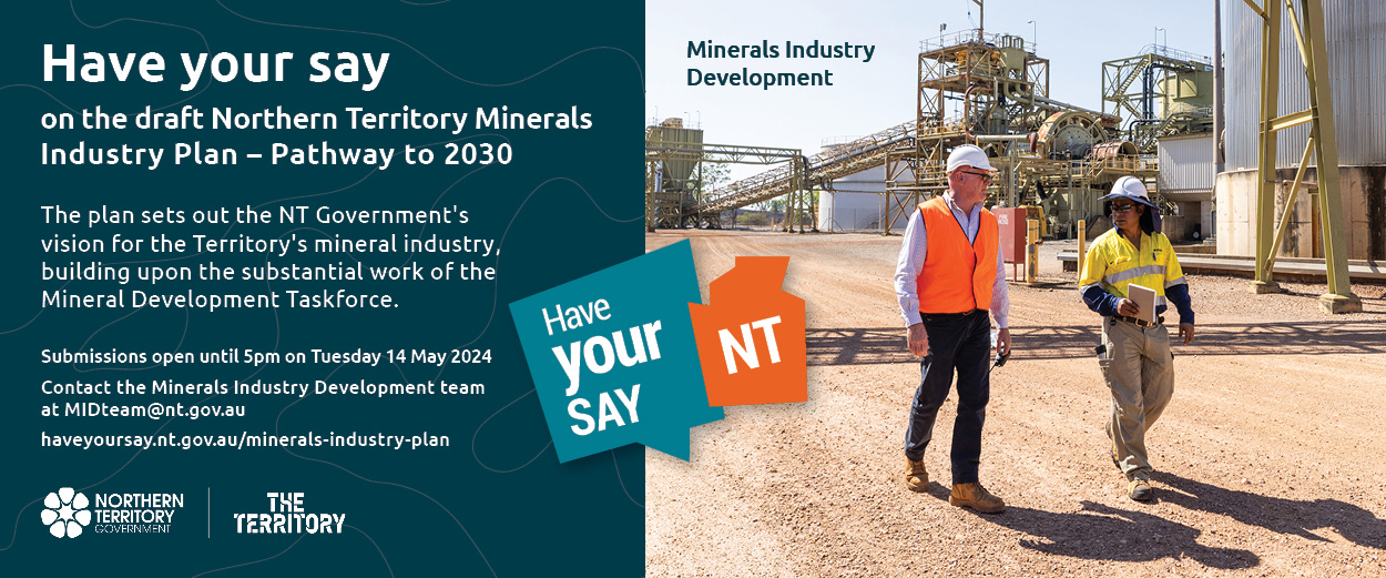 Draft NT Minerals Industry Development Plan - Have Your Say 