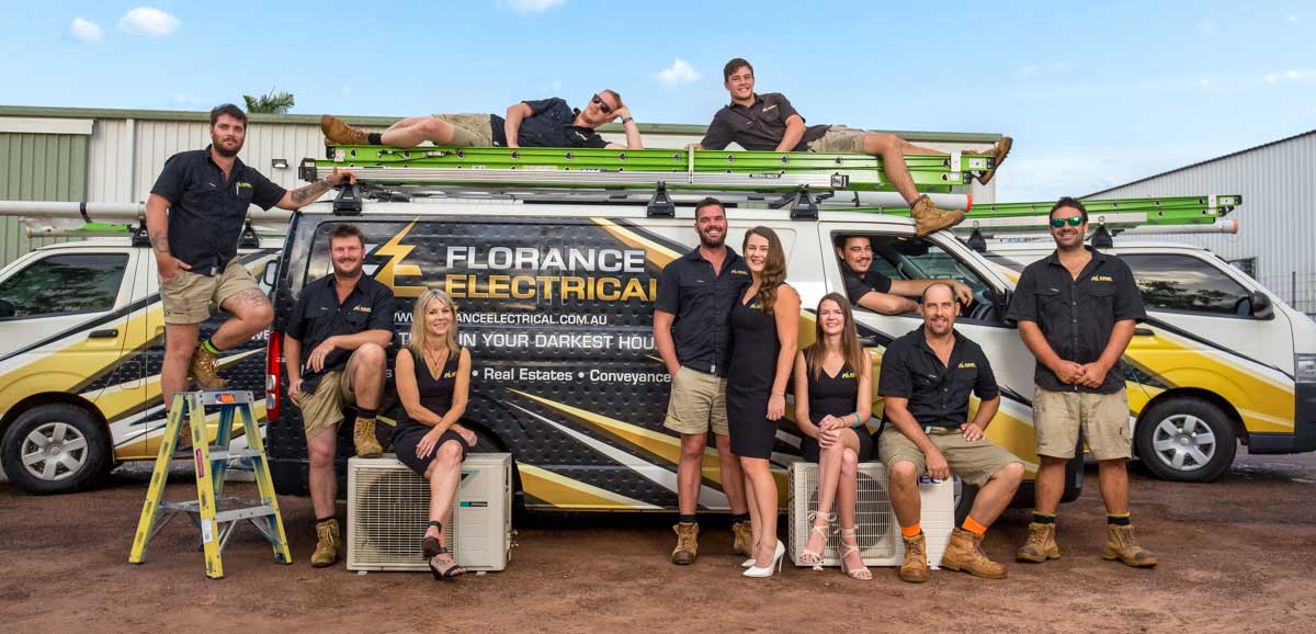 Group shot of Florance Electrical staff