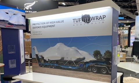 Tufwrap stand at the last Land Forces expo