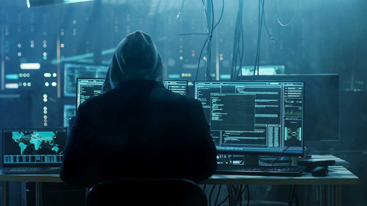 Hacker at work