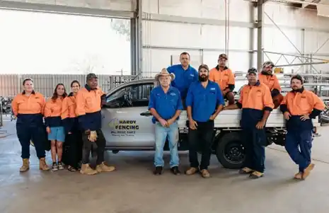 Group shot of the Hardy Fending team
