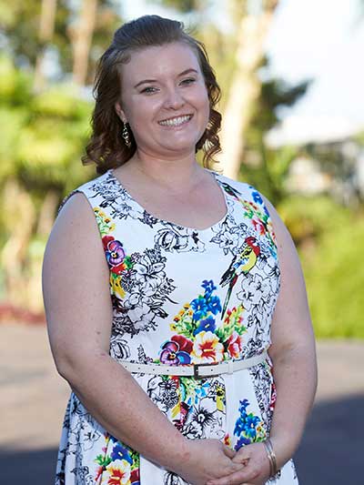 Upperbody shot of Kacie Anderson finalist in NT Training Awards