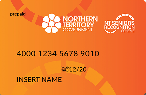 Example of the NT Seniors Recognition Scheme prepaid card