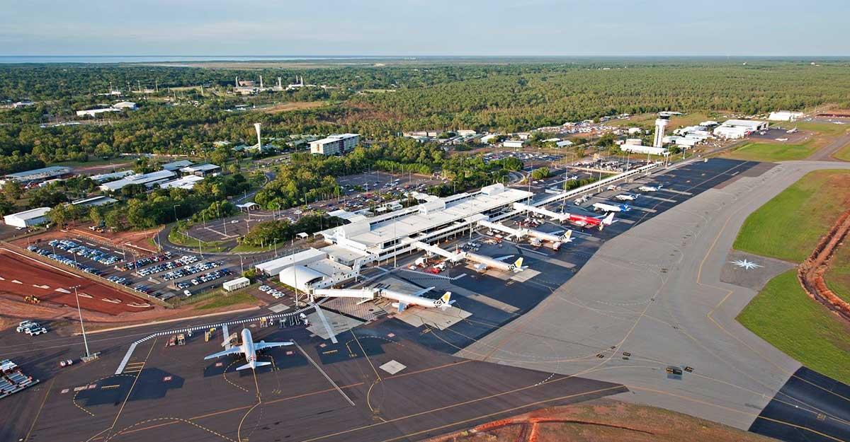 Aerial view of Darwin Airport