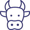 Cow head icon