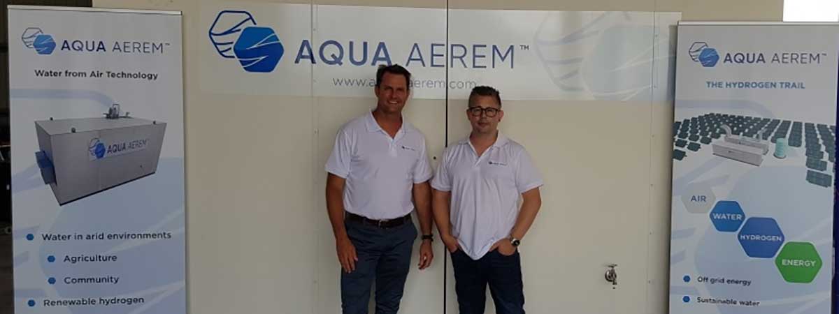 Staff of Aqua Aerem at a conference