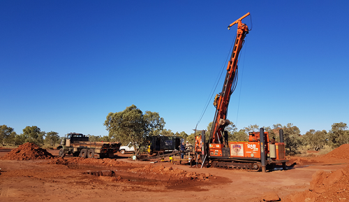 Onshore drilling setup