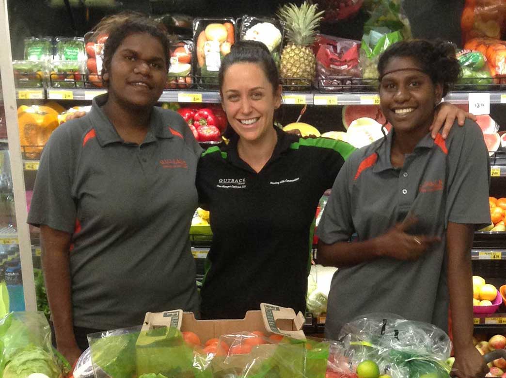 Three employees of Outback Stores