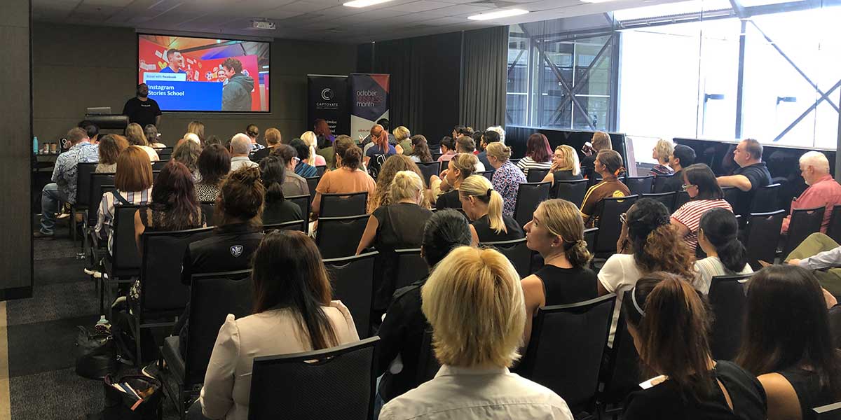 The audience at the Social Media Sprint event