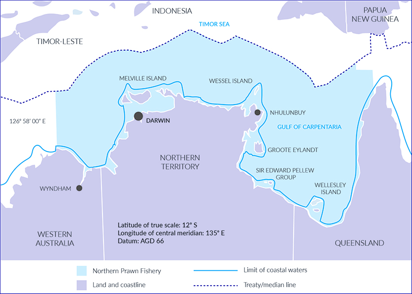 Figure 7: Northern Prawn Fleet Fishery management area