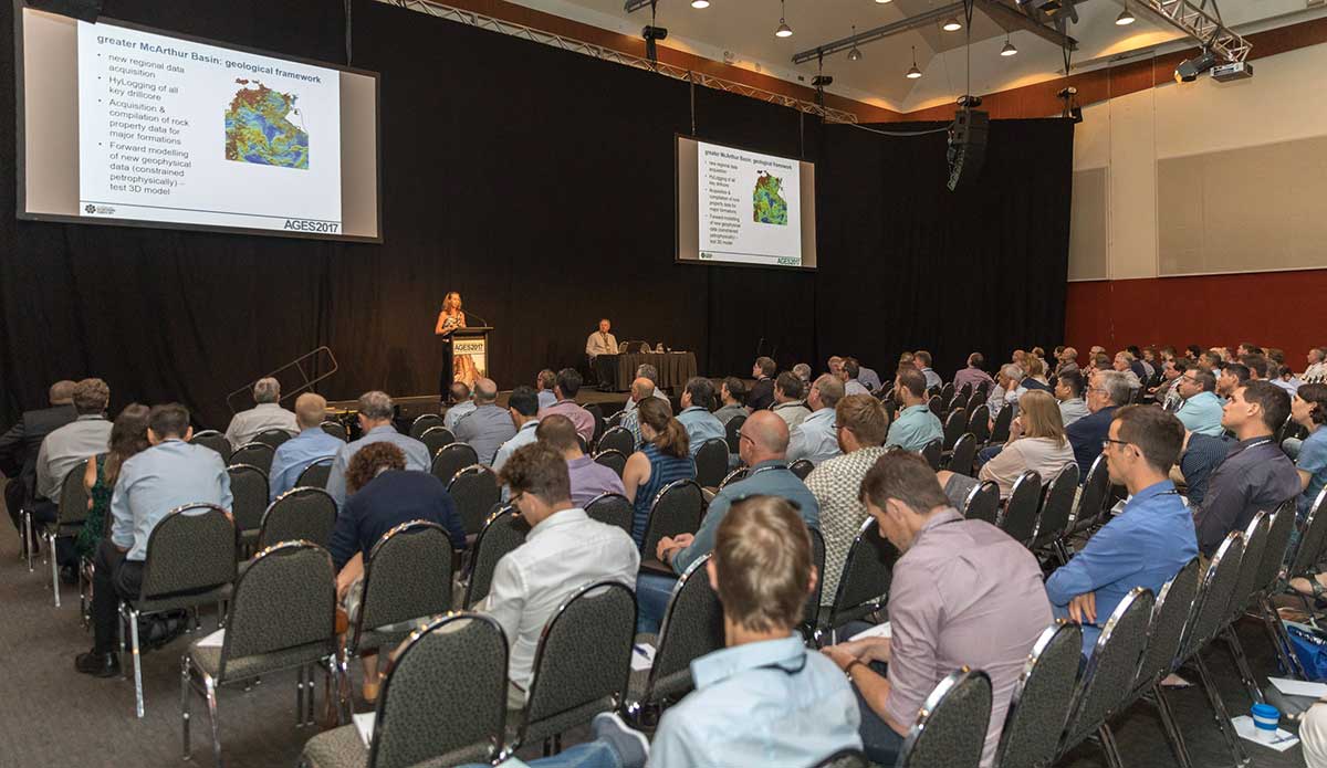 Speaker and audience at a seminar