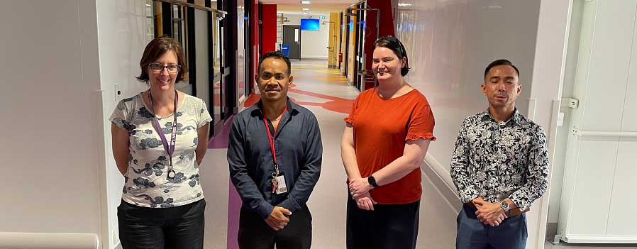 Staff at the new molecular laboratory