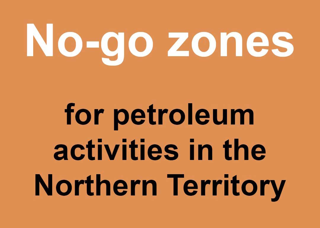 No-go zones for petroleum activities in the Northern Territory