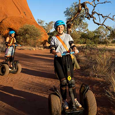 Tourists on segways