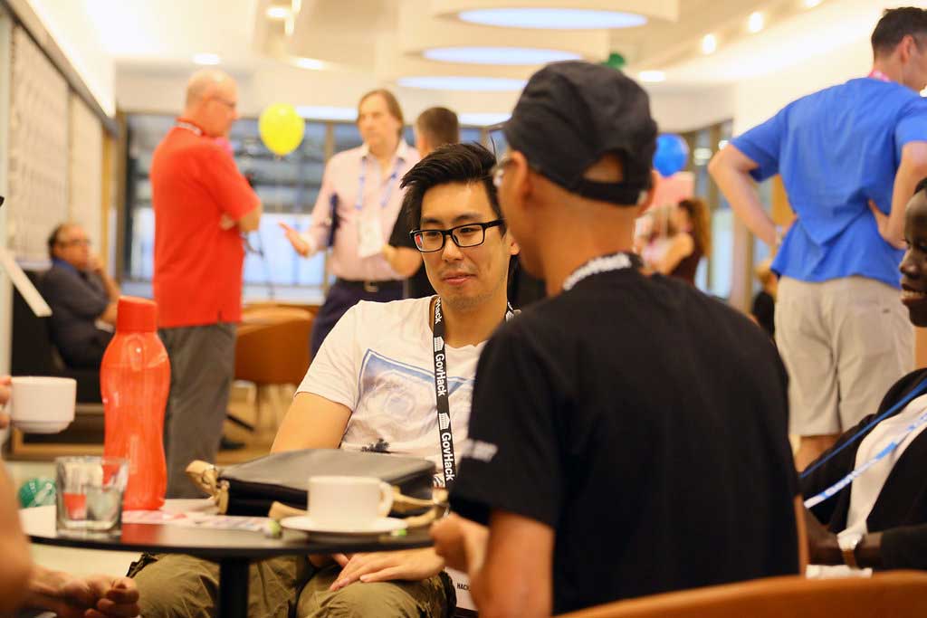 Businesses meeting at the Darwin Innovation Hub